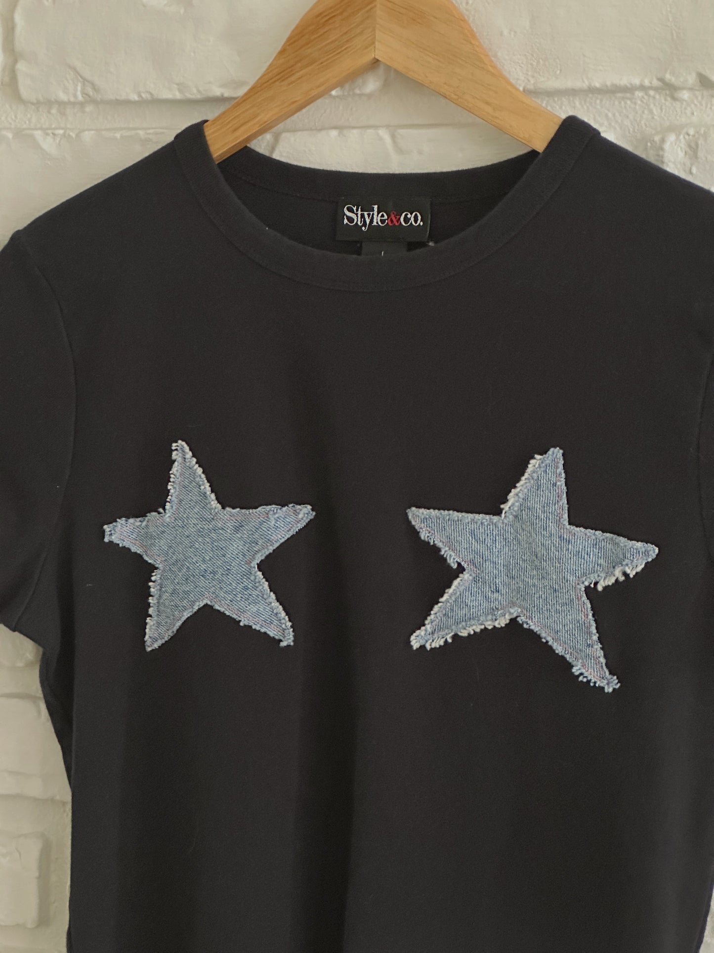 Upcycled Star Titties Tee (L)