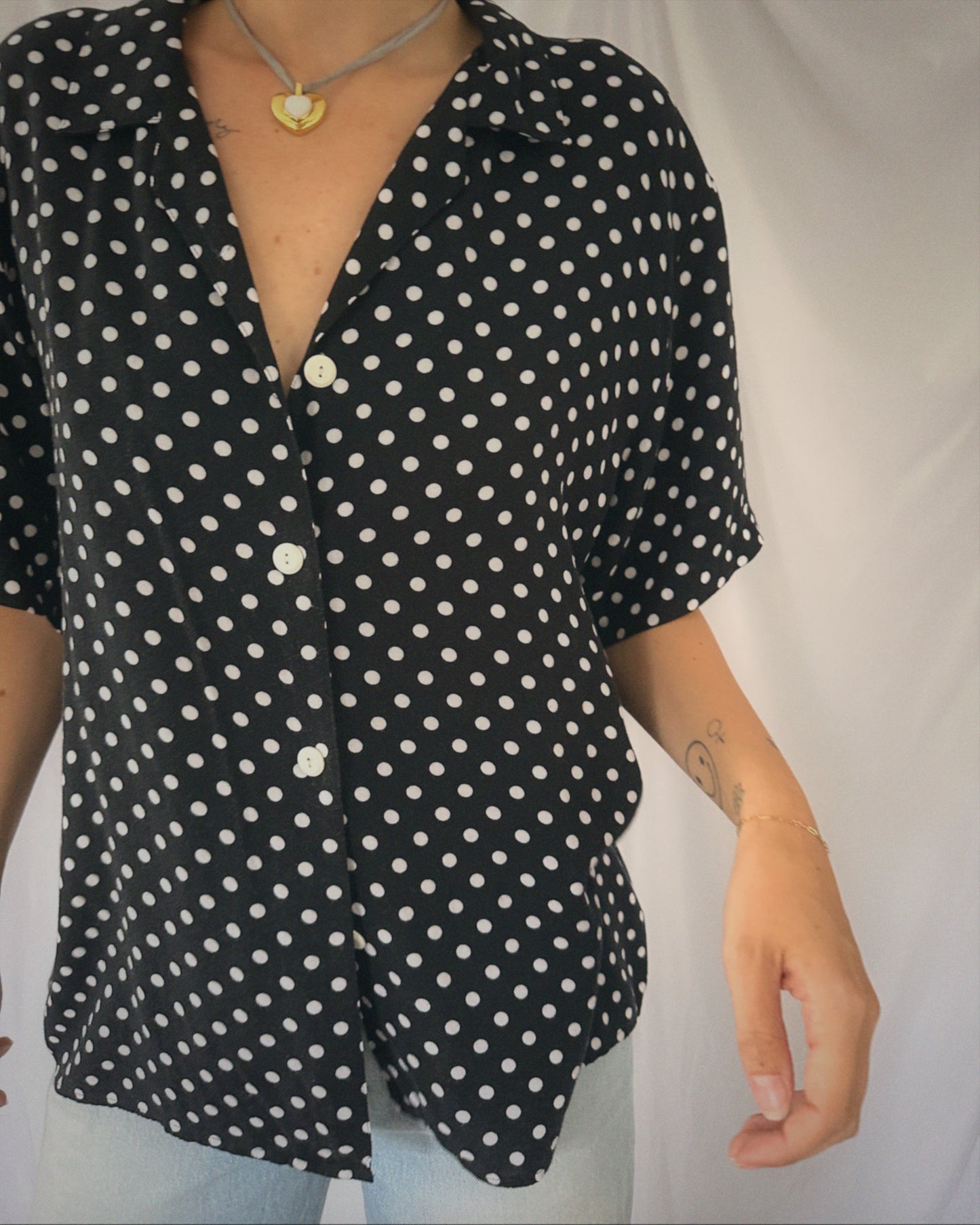 Polka Dot Top (L/XL)