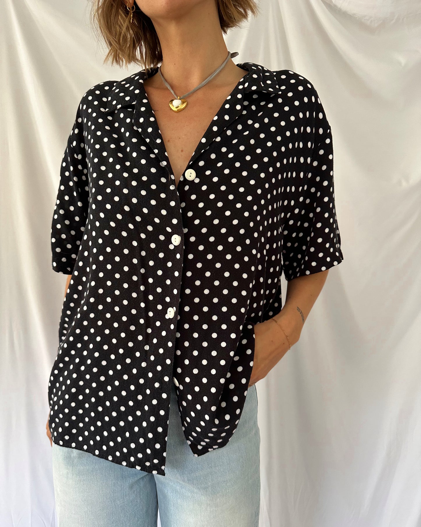 Polka Dot Top (L/XL)