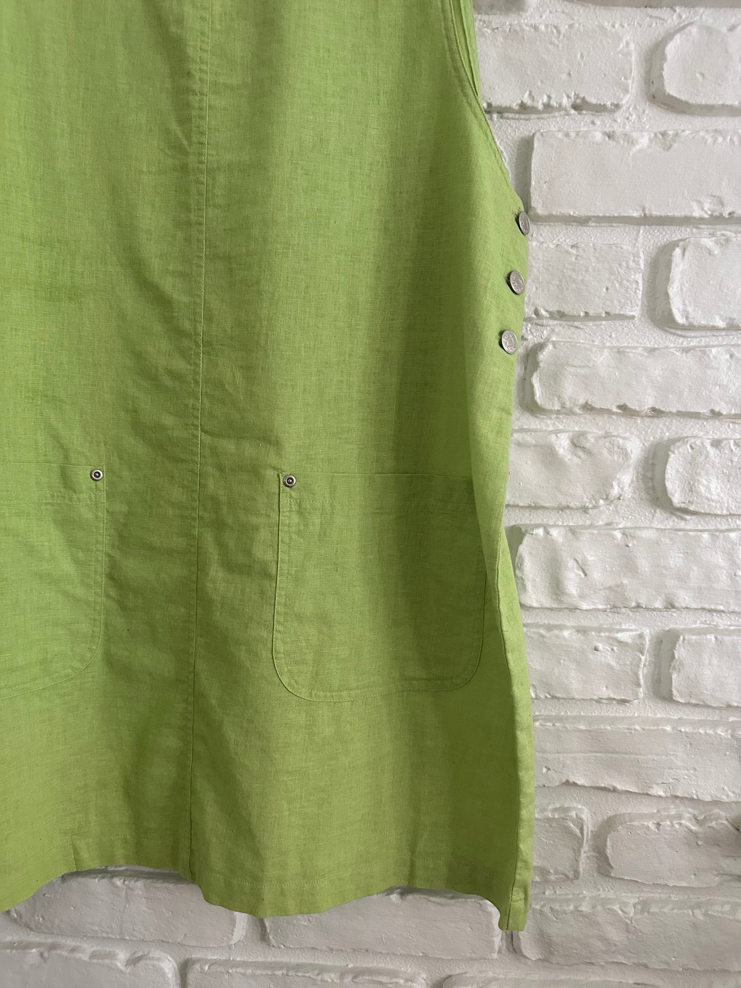 Green Linen Dress (L/XL)