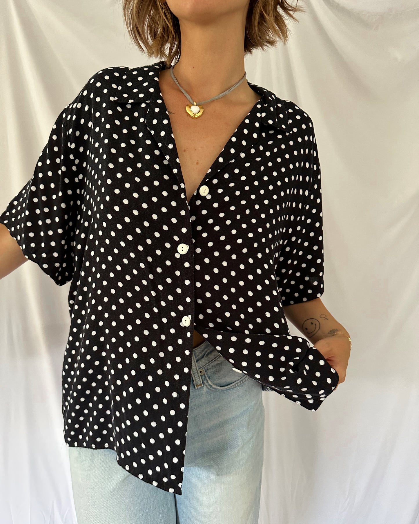 Polka Dot Top (L/XL)