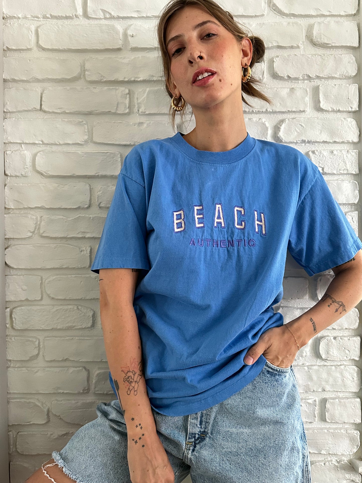 Beach Authentic Embroidered Tee (M)