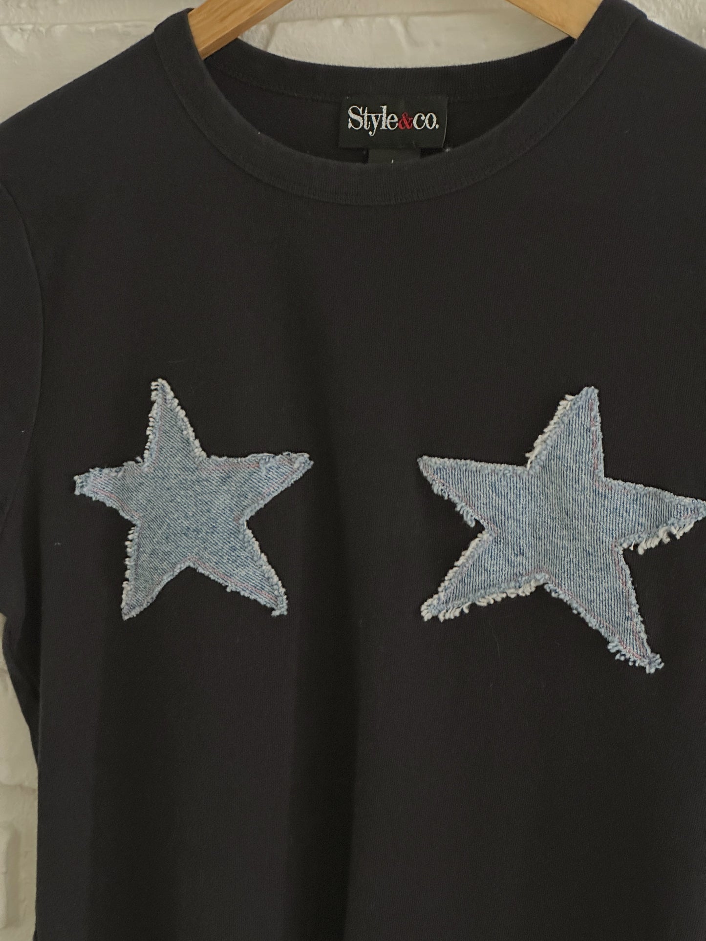 Upcycled Star Titties Tee (L)