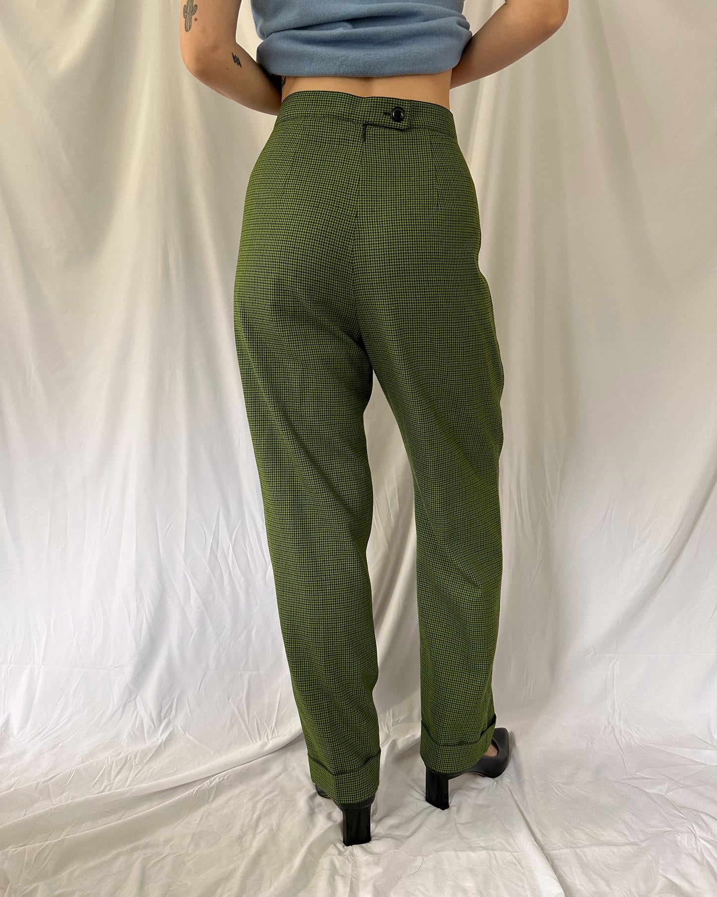 Green Houndstooth Pants (16)