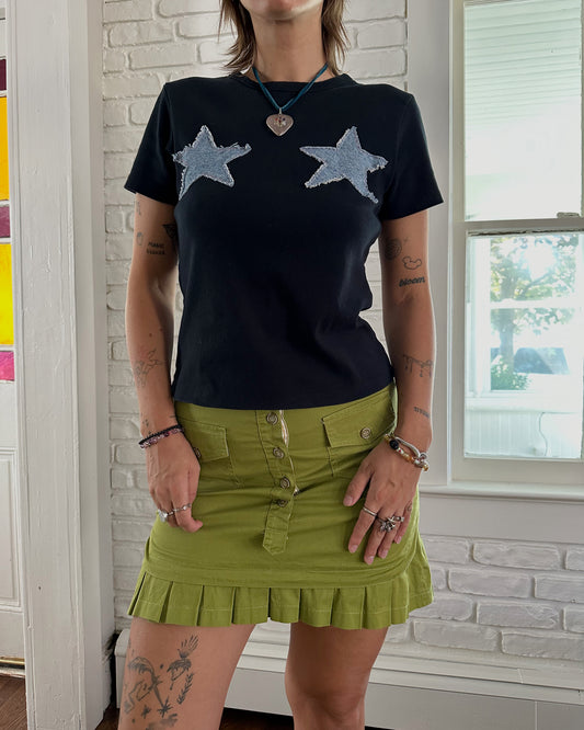 Upcycled Star Titties Tee (L)