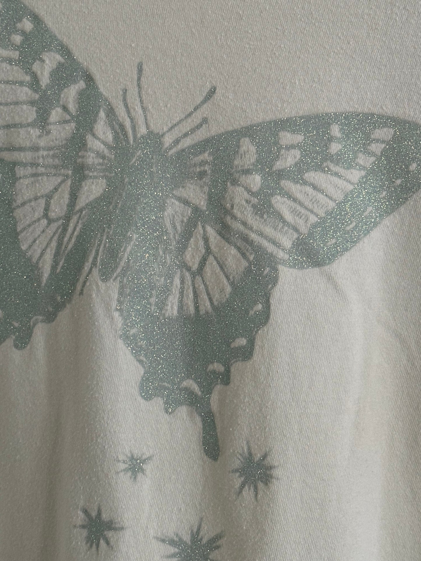 Butterfly Glitter Tee (L)