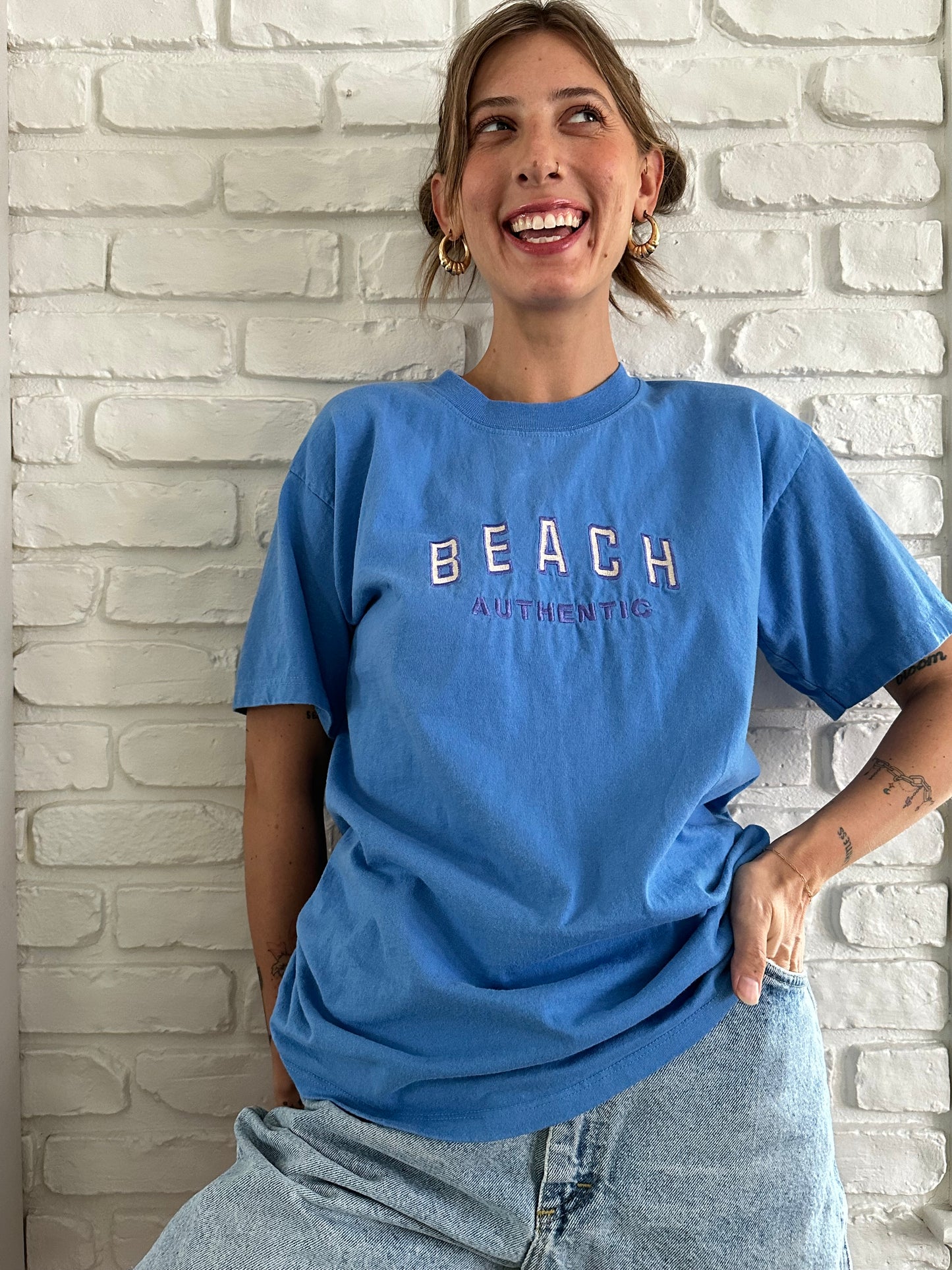 Beach Authentic Embroidered Tee (M)