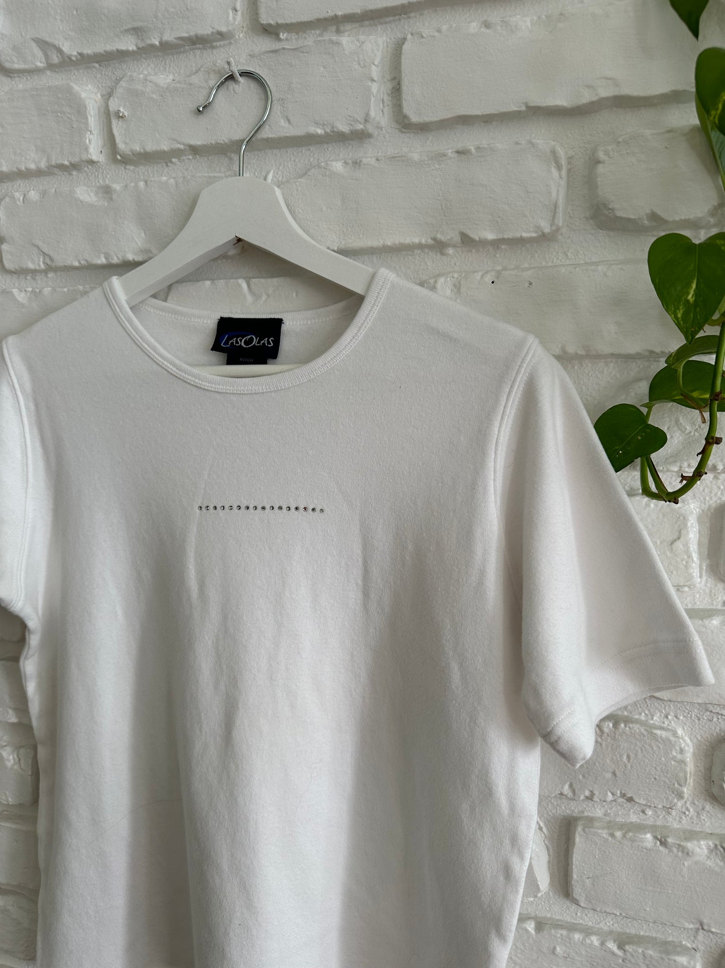 Casual Glitz White Tee (M)