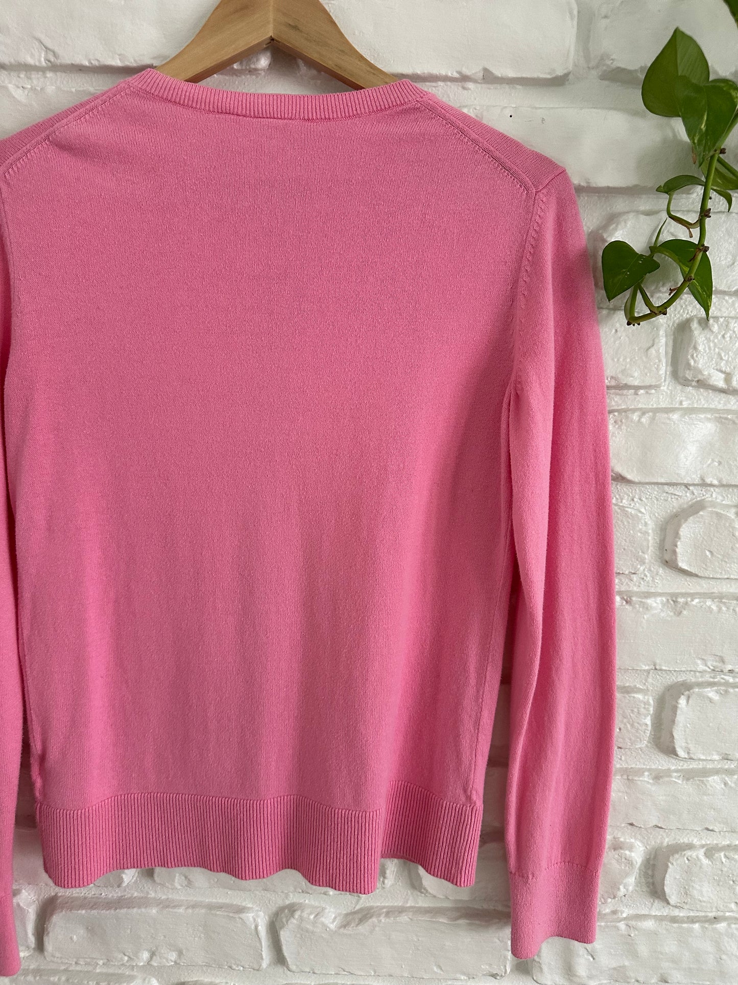 Preppy in Pink Cardigan (M)