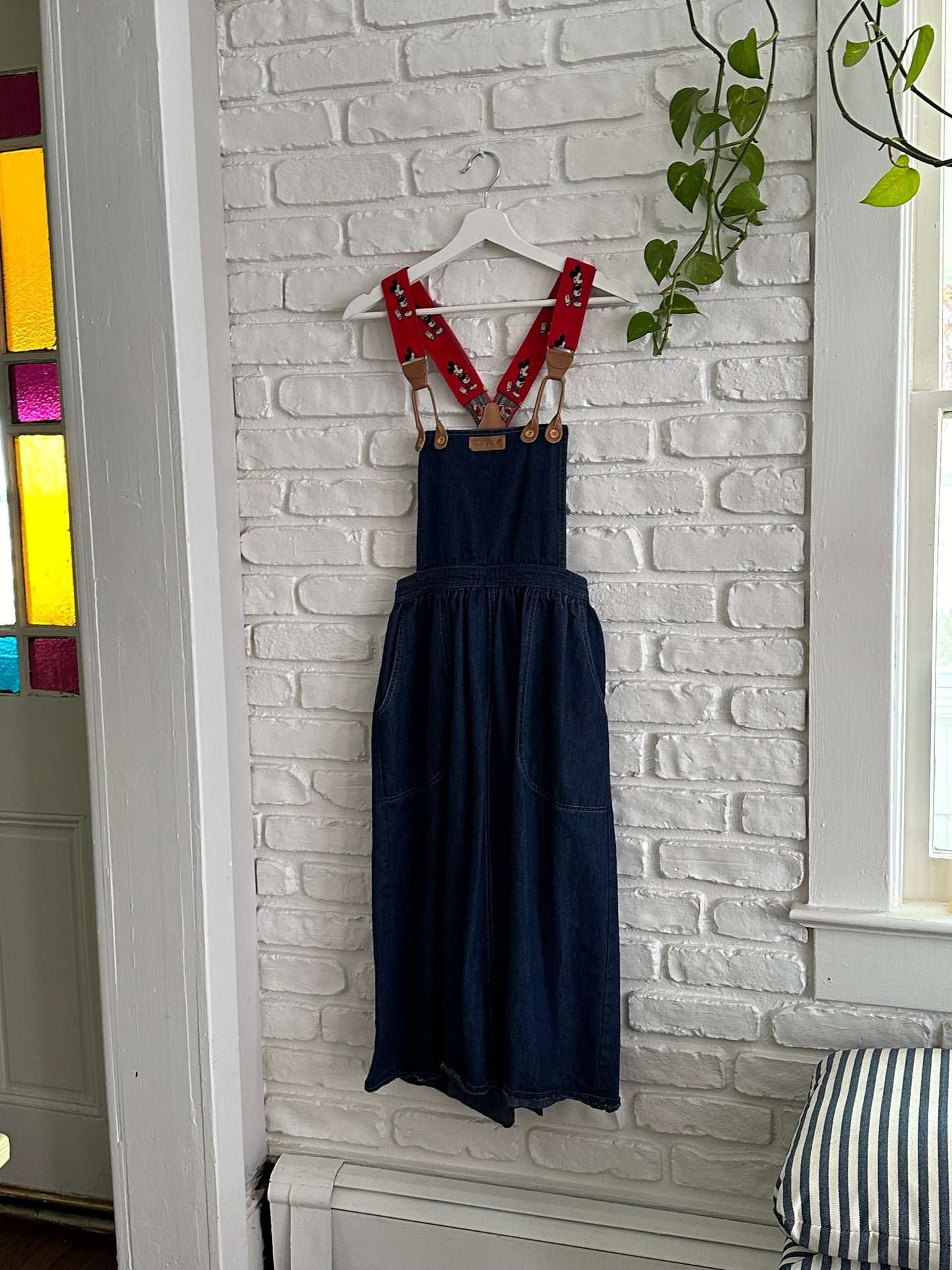 Mickey & Co. Denim Pinafore Dress (XS/S)