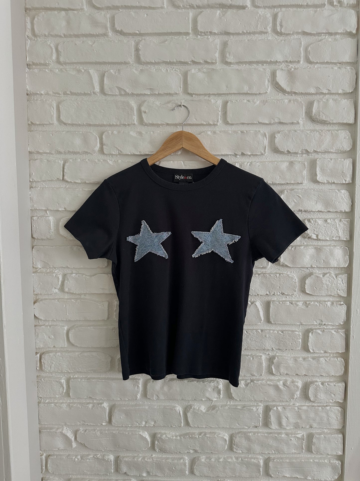 Upcycled Star Titties Tee (L)