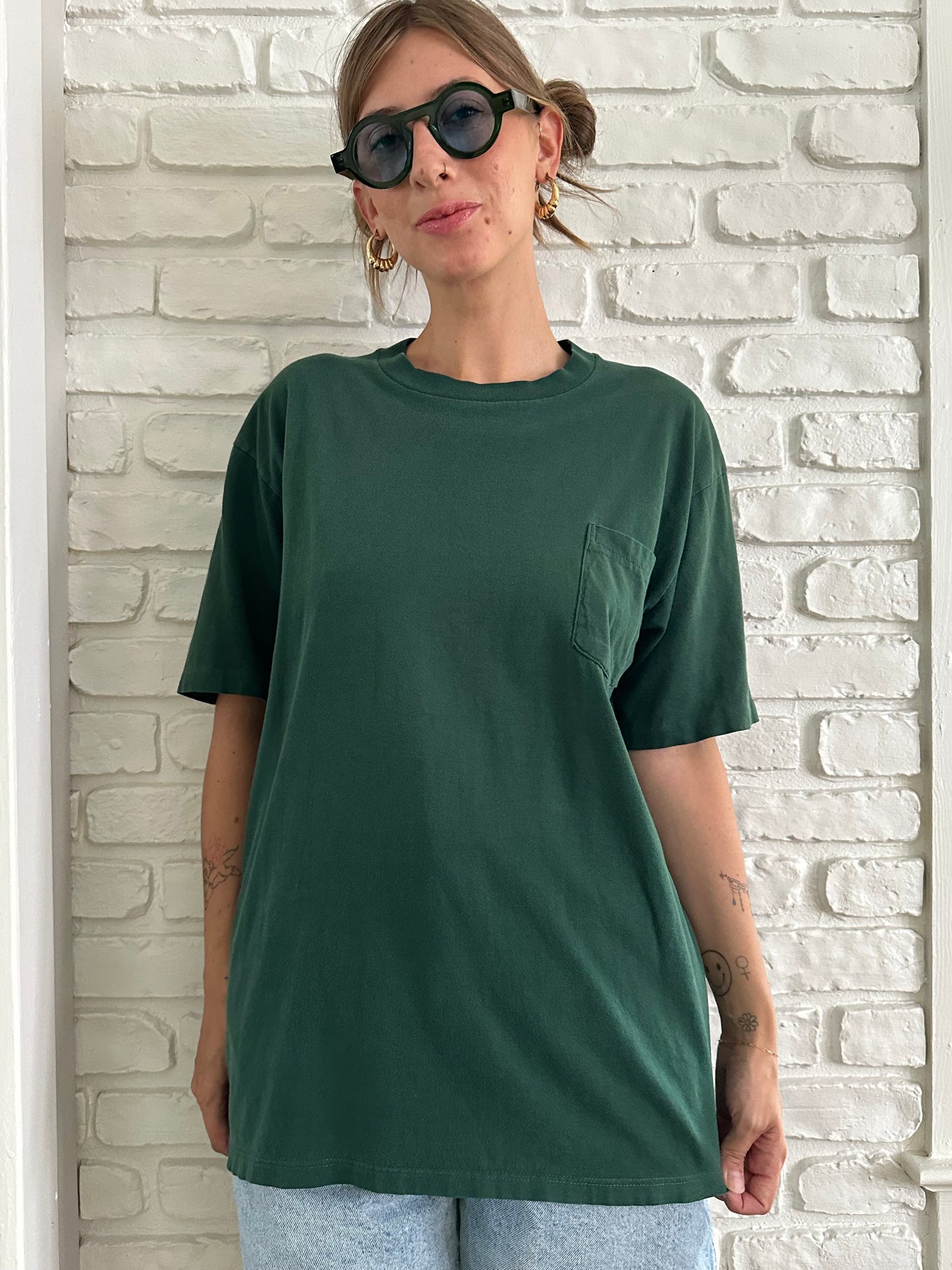 Green Pocket Tee (L)