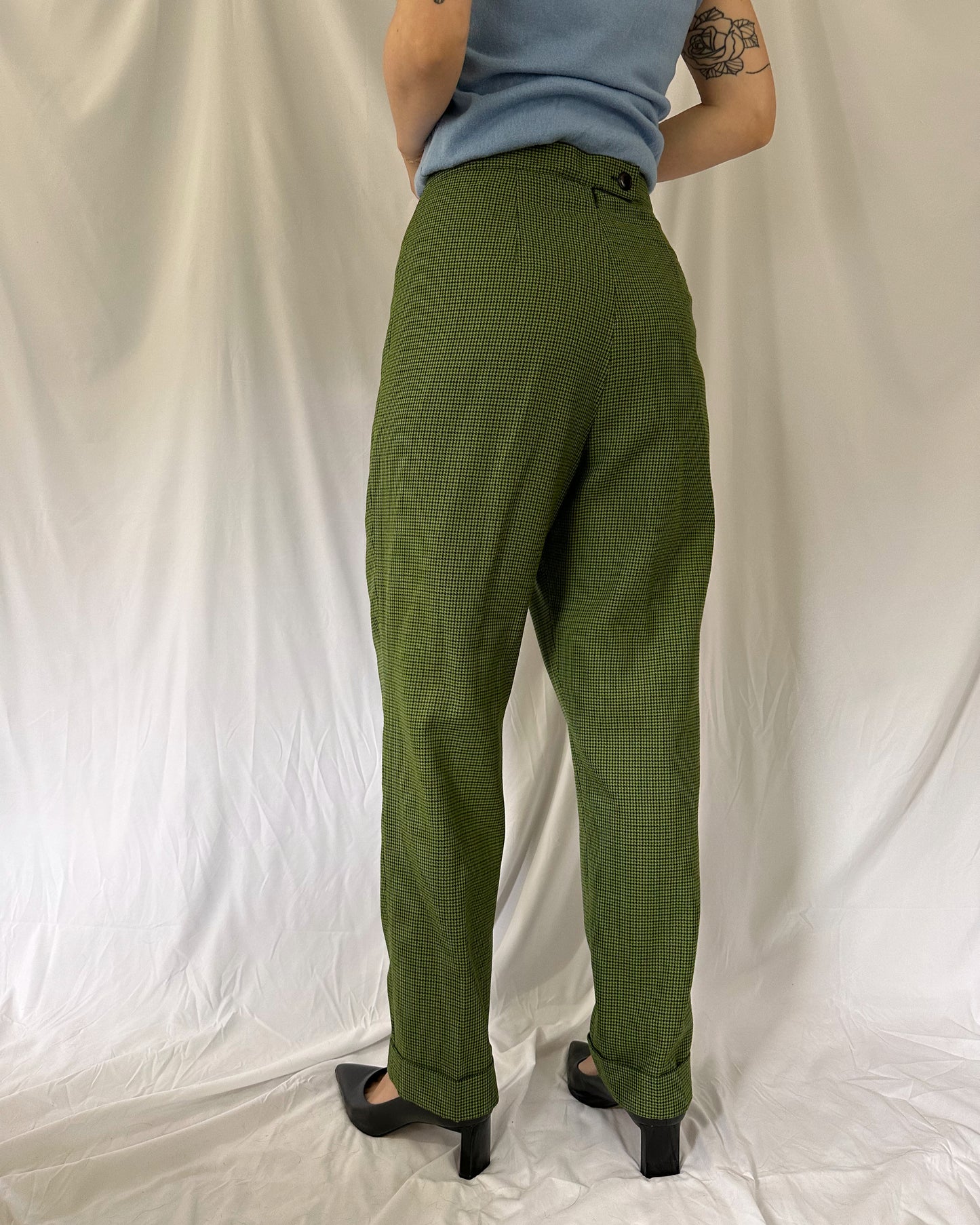 Green Houndstooth Pants (16)