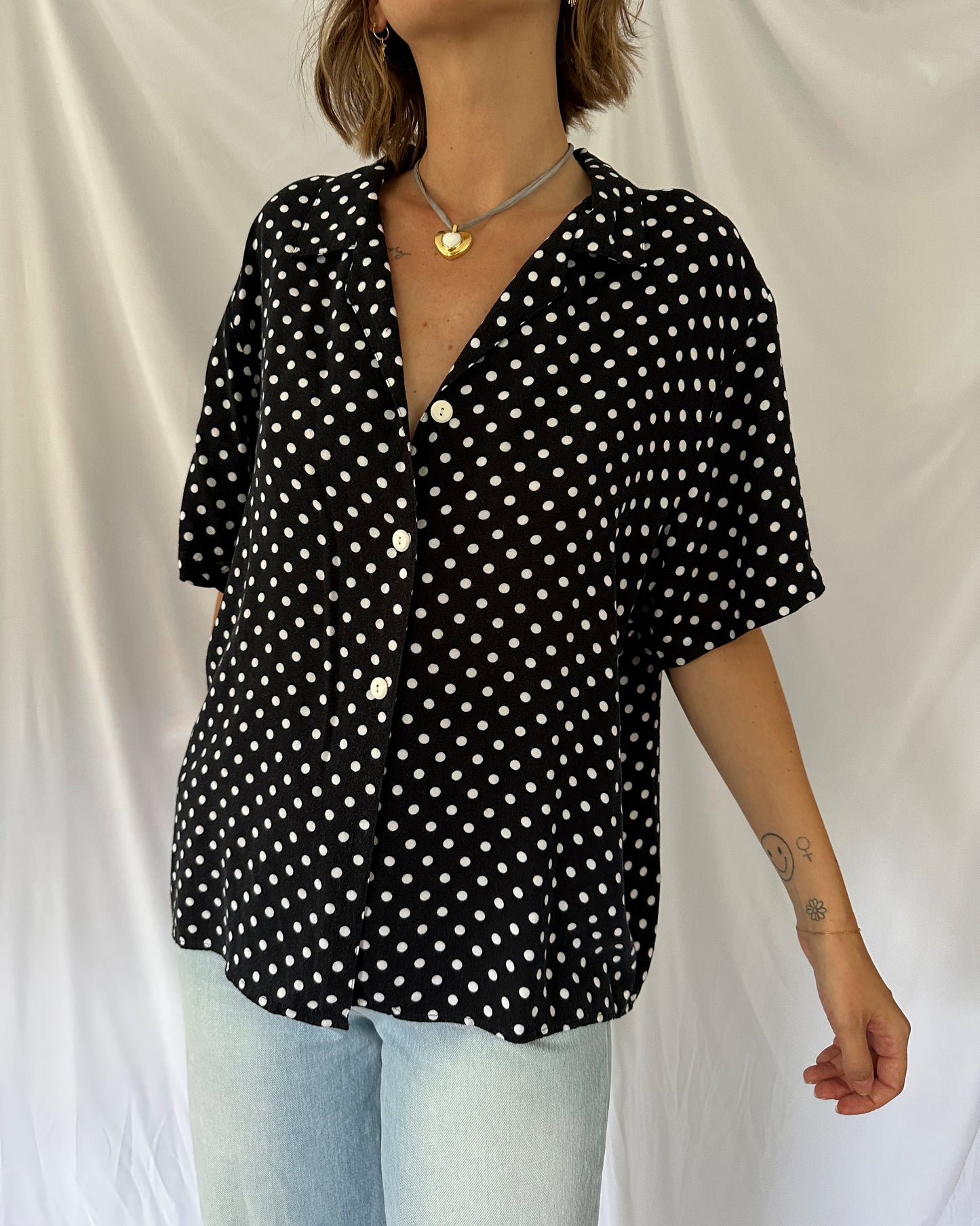 Polka Dot Top (L/XL)