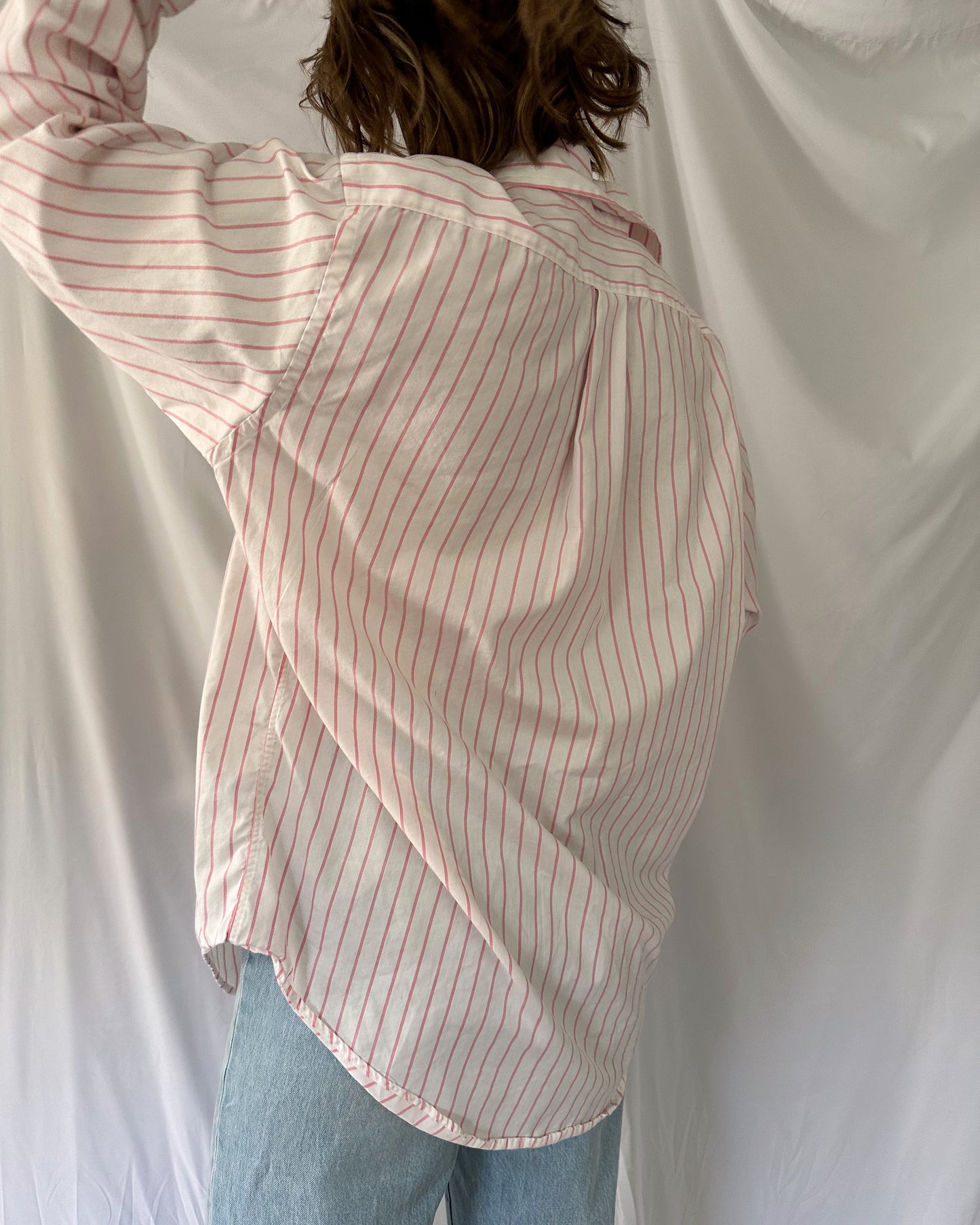 Pink Pinstripe Button Down (XL/2XL)