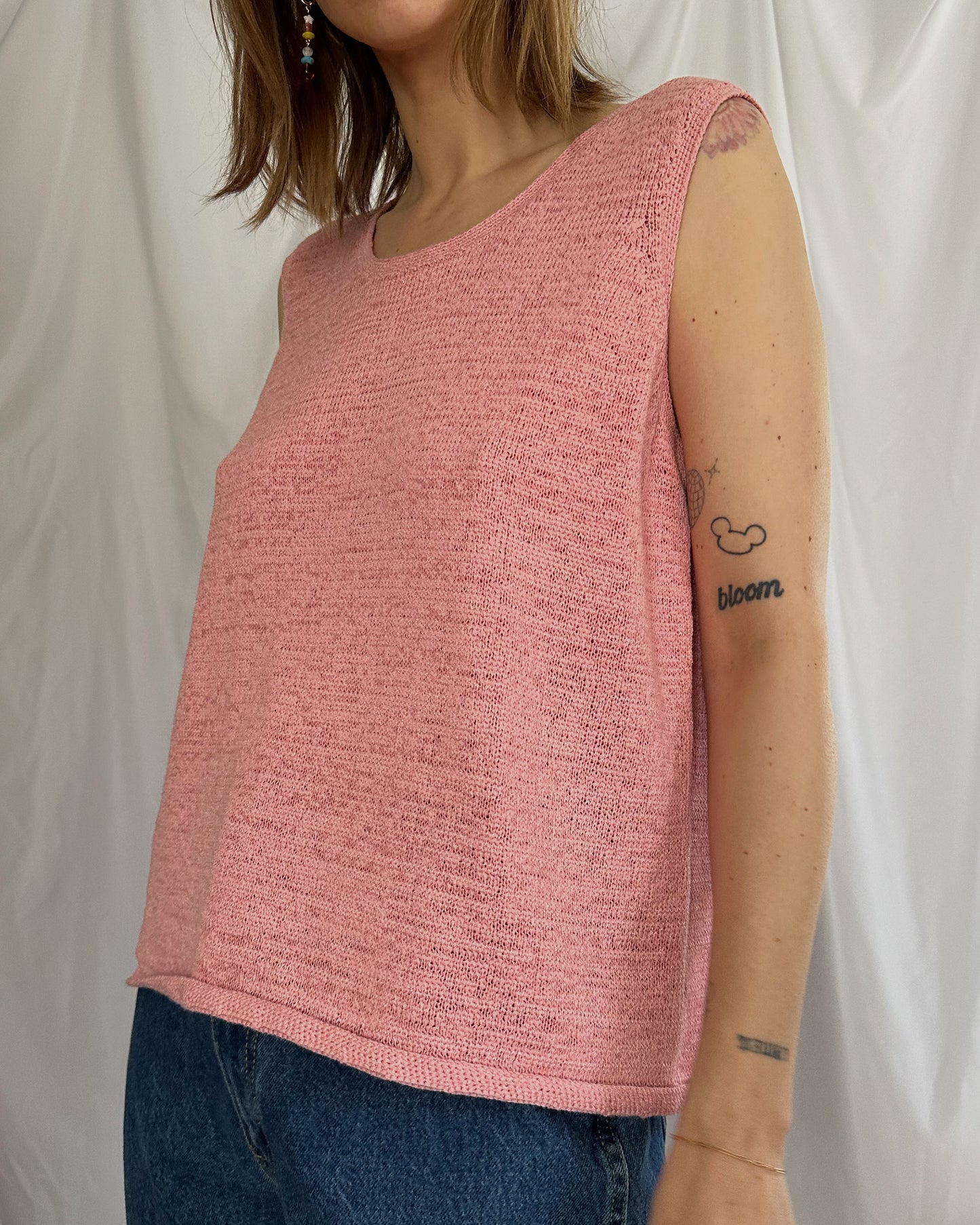 Pink Sweater Tank (L)